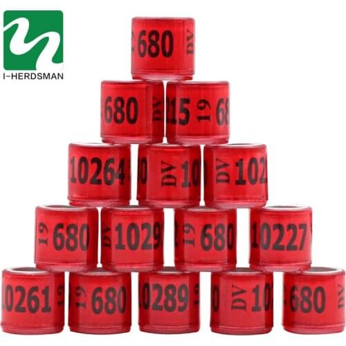 100 pcs Bird Pigeon Multicolor Racing Pigeon Foot Ring with Word Quality Durable Bird Ring Pheasant Foot Ring Bird Tools Wholesa