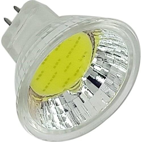 1X Dimmable LED Spot light GU4 5W 7W AC DC 12V MR11 led lamp COB Chip 45 Beam Angle Spotlight LED bulb For Downlight Table Lamp