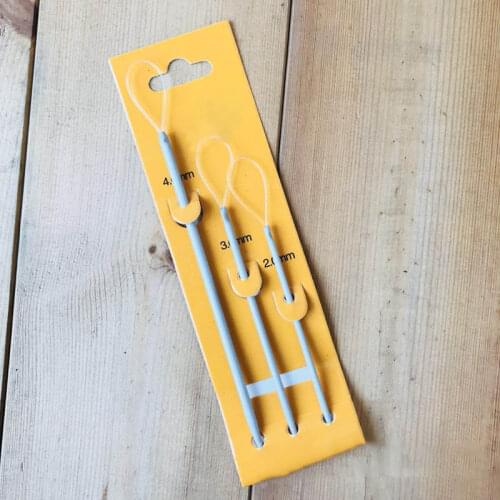 3Pcs/Set Sweater Crochet Needle Multi Purpose Thread Threader for Household DIY Sewing Accessories Knitting Pulling Tools