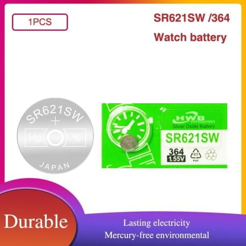 Maxell 364 SR621SW AG1 LR621 621 164 531 SR60 LR60 1.55V Silver Oxide Battery For Watch Toy Calculator Meter Button Cell