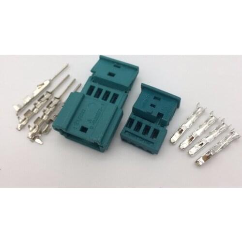 50pcs/lot 968813-9C 0-1452576-8 PA66 For BMW 4 pin male and female unsealed wire harness connector