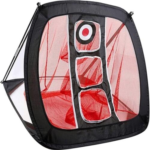 82 * 72 * 56cm Portable Golf Practice Net Golf Indoor Outdoor Chipping Pitching Cages Golf Practice Training Aids Mats