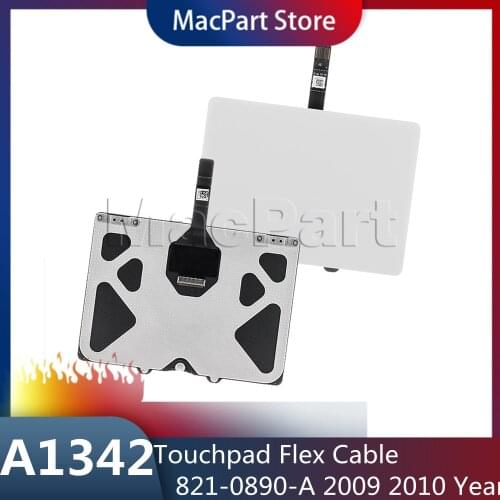 821-0890-A Original for Macbook 13" White Unibody A1342 Touchpad Trackpad w/ Flex Cable Late 2009 Mid 2010 MC207 MC516 EMC2350