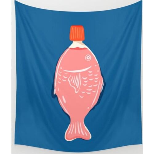 Abstraction Little Fish Sauce Minimalism Tapestry Background Wall Covering Home Decor Blanket Bedroom Wall Hanging Tapestries