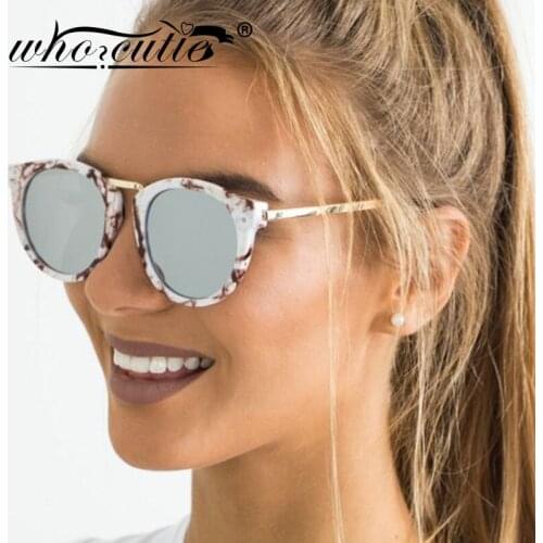Oversized Round Mirror Sunglasses Women 2019 Brand Designer Pink Marble Frame Reflective Fashion Vintage Sun Glasses Female S112
