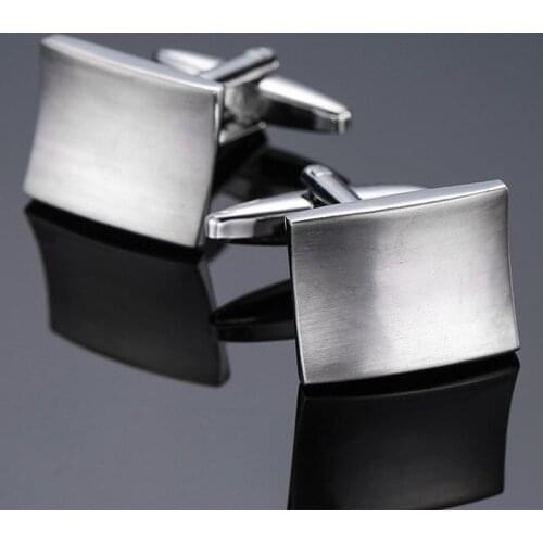Brand new high quality mens Cufflinks fashion suit jewelry laser metal Cufflinks mens Wedding Shirt Badge Pin
