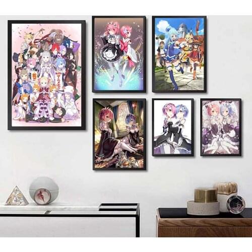 ReLife in a different world from zero Re Coated paper poster Cafe Creative wallpaper Interior Childrens decorative paintings