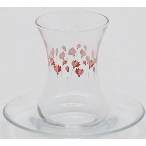 12 piece Tea Set (6 Persons) tea Coffee Cups Tea Coffee Sets Tea Coffee For Trophy Turkish Tea Cup Set Glass