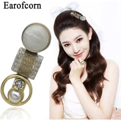 Earofcorn Simple Temperament Stitching Hair Clip Acetic Acid Hair Combination Environmental Protection Hair Jewelry for Women