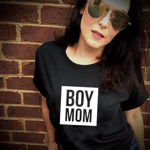 Boy Mom Graphic Tees Women Mom Life Mothers Day Gift Casual T Shrt Woman Clothes Female Tops Camisas Mujer Summer Clothing