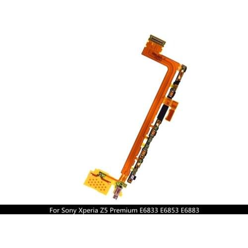 For Sony Xperia Z5 Premium Z5Premium E6833 E6853 E6883 Repair Power Button Volume Camera Key Switch Flex Cable With Microphone
