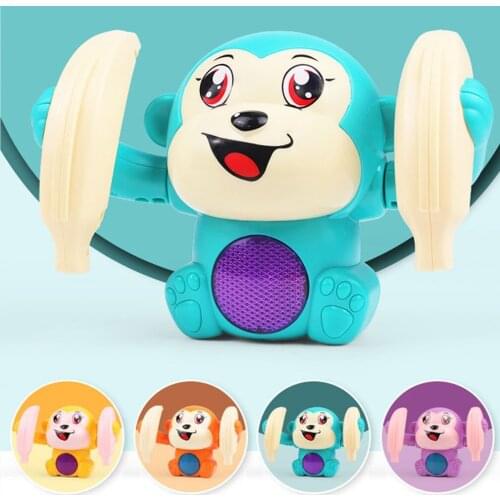 Voice-activated Induction Rolling Monkey Light And Music Childrens Toys Childrens Gifts Early Childhood Education Toys