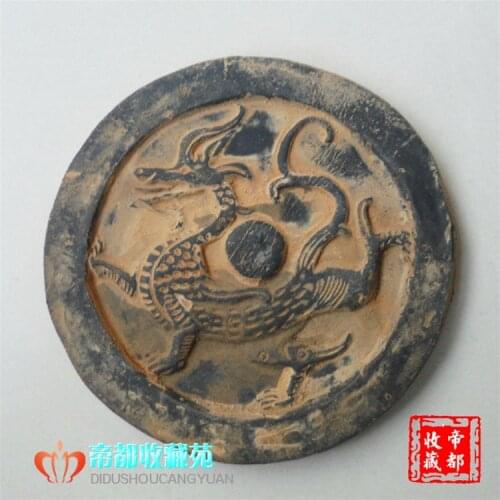 Square God Tile Dang Qinglong Fengshui Ornament Han Dynasty (25-86)porcelain tile, please send the serial number when you buy it