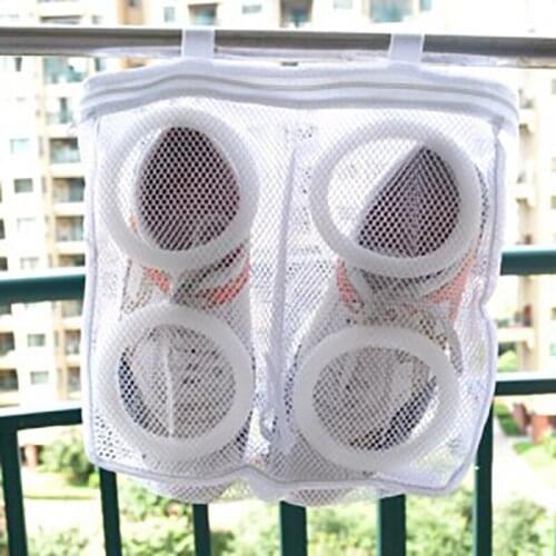 Shoe Care Hanging And Drying Shoe Washing Bag Mesh Protection Shoes Airing Dry Tool Mesh Laundry Bag Protective Organizer