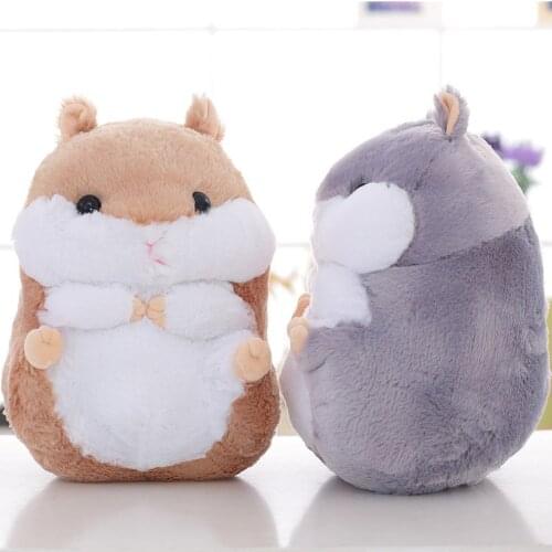 Cute Round rolling Hamster Stuffed Toys for children soft Plush Cartoon Animal Gift dolls Bedroom decoration high quality 38cm