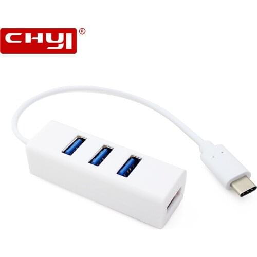 CHYI Mini USB C Hub 4 Ports USB 2.0 HUB Type C 3.1 Splitter Adapter For MacBook Computer PC Accessories Multi USB-C Hab