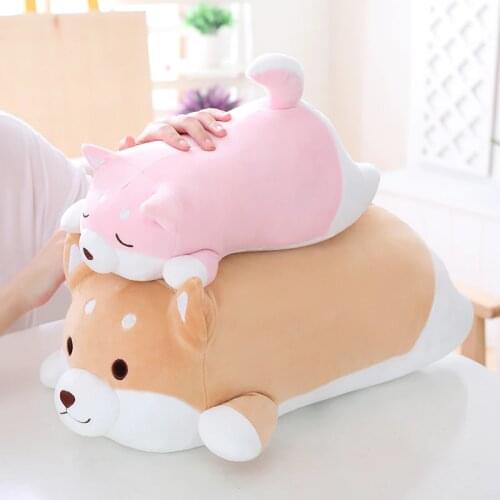1pc 36/55cm Soft Kawaii Fat Shiba Inu Dog Plush Toy Stuffed Cute Animal Cartoon Pillow Lovely Gifts for Kids Children Gifts