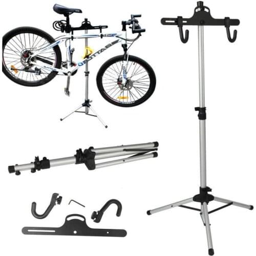 Bicycle Floor Stand Cycling Rack Holder Mountain Road Adjustable Bike Repair Vertical Bracket Support Frame for Parking Folded