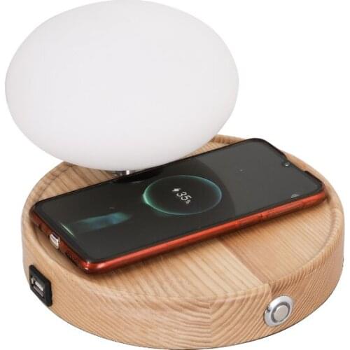 Desk Lamp with Wireless Quick Charger, USB Charging Port,Dimmable Office Desk Lamps with 3 Brightness, Touch Control, Table La