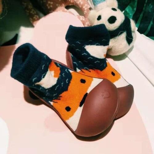 Seven&mami Baby Boys Girls Sock Shoes Non-slip Floor Socks Baby Soft Rubber Sole Toddler Shoes Socks Baby Socks with Rubber Sole