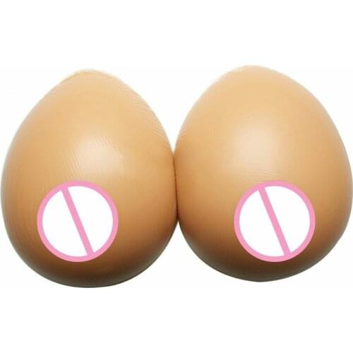 NEW Newly Bra Pads 1600g Suntan Sexy Silicone Breasts Forms Artificial Fake Breasts Drag Queen Fake Breast Cosplay Gift