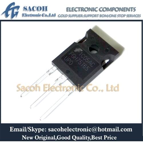 Free Shipping 10Pcs FGH75T65UPD FGH75T65SHD FGH75T65SQD FGH75T65SQDT TO-247 75A 650V Field Stop Trench IGBT