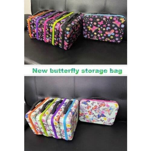 New 60 bottles of diamond painting accessories container storage bag box suitcase 5D butterfly diamond embroidery tool handbag