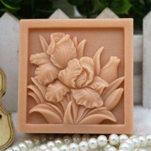 New Product!!1pcs Tulips (zx312) Silicone Handmade Soap Mold Crafts DIY Mould