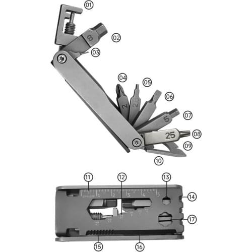 2021 Wholesale Multi-functional Small Tools Outdoor Stainless Steel Multi-functional Bicycle Repair Tools Bicycle Portable Tools