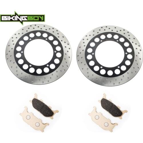 BIKINGBOY Front Brake Discs Disks Rotors Pads XVS 1100 V-Star Custom 00-08 01 02 A AS Classic 04 05 06 07 08 AT Silverado 04-09