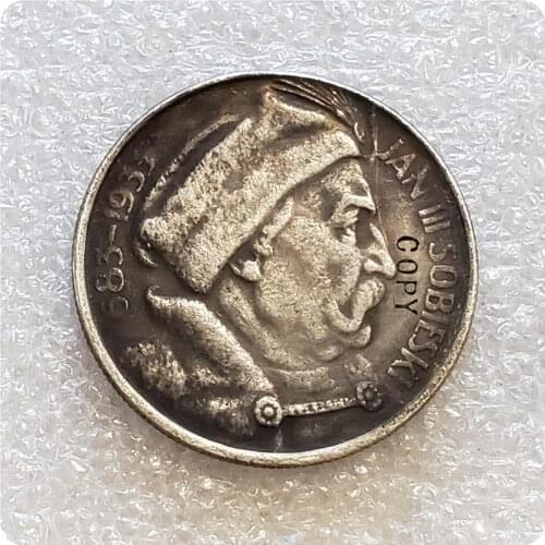 1933 Poland 10 Zlotych Sobieski Copy commemorative coin