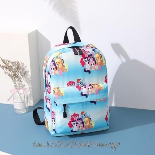 My Little Baby girl pony Printing Backpack Girls High Shool Book Bag Large Capacity Knapsack Female Multi-Pockets Travel Bag