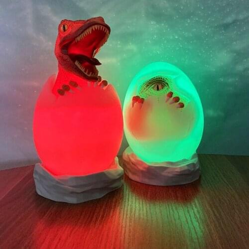 16 Color Dinosaur LED 3D Night Lights Cartoon Fashions Remote Control Table Desk Lamp for Kids Christmas Birthday Gift Baby Toys