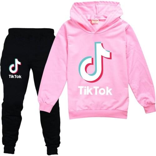 Tik Tok 2-15Y Fashion Kids Hoodies for Girls Childrens Sweatshirt for Boys Girls SweatShirt Child Boy Hoodies Clothes pant set