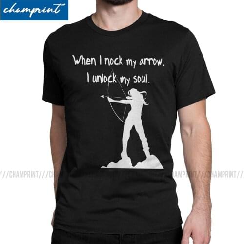 Archer Archery Funny Athlete Gift T-Shirt Men Bow Arrow Hunting Sports Funny Pure Cotton Tees Crew Neck T Shirts New Arrival Top