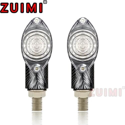 2pcs motorcycle light accessories general locomotive street car thumb oval LED indicator light turn signal light