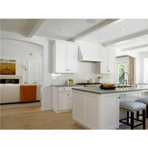 2017 traditional solid wood kitchen cabinets white color customized made wooden cabinets with island cabinets S1606183