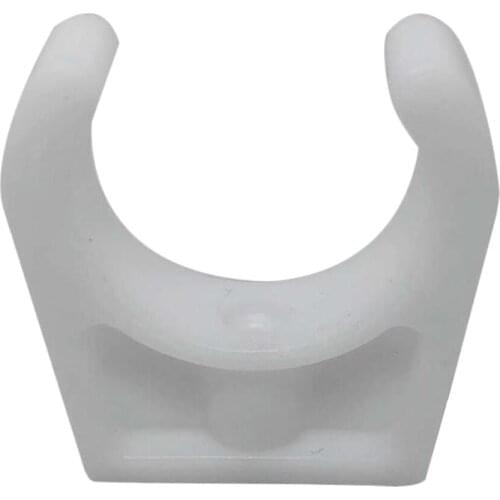 2x White TUBE CLIP Paddle Boat Hook Oar Stern Pole Light Storage Handle Pipe