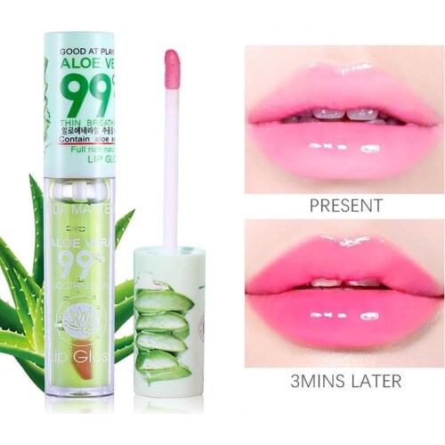 3g Lip Gloss Moisturizing Waterproof Long-lasting Aloe Cosmetic Lipgloss for Lady косметика