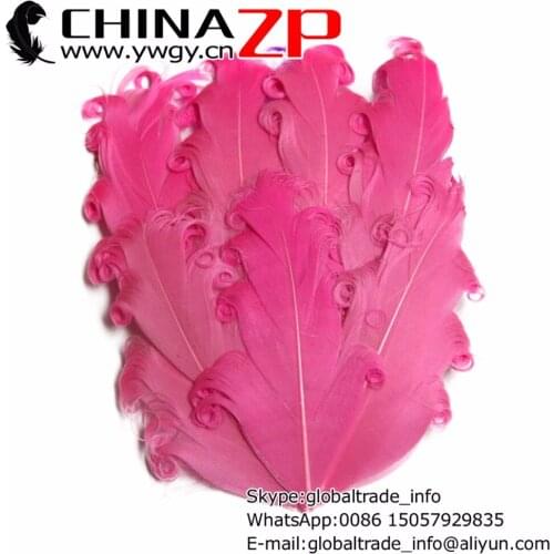 CHINAZP Factory Wholesale 50pcs/lot Beautiful Bubblehum Pink Curly Nagorie Pad Goose Feather Headband