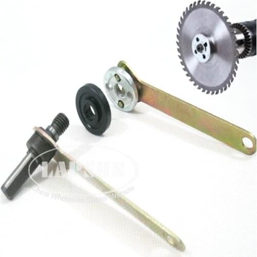 Arbor Mandrel Drill Angle Adaptor for Grinder Cut Off Wheels Disc 10mm Shank