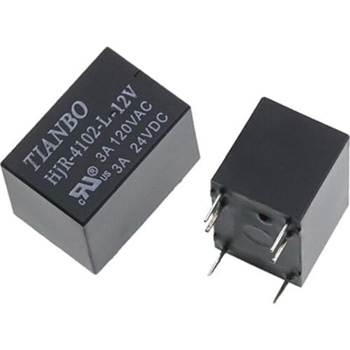 HOT NEW 12V relay HJR-4102-L-12V HJR 4102 L 12V HJR4102L12V DC12V 12VDC 12V 3A 6PIN