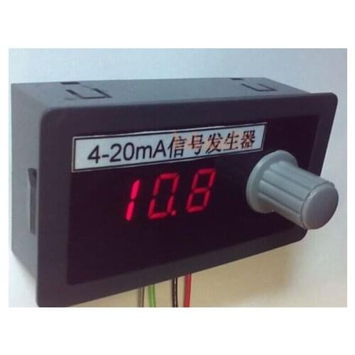 DC 12V 24V 4 to 20mA Digital display LED Signal Source Signal Generator Constant Current Source 0.01mA