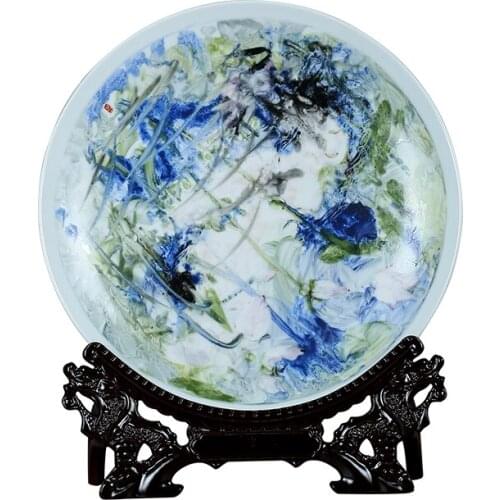 Hamlet Ophelia Ceramic Plate Jingdezhen Zhang Pings original hand-painted Porcelain Plate