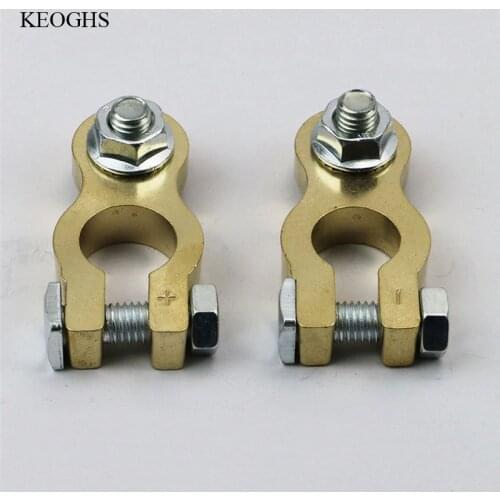KCSZHXGS battery terminal clamp quick terminal battery auto pure copper thick connector for truck 1 pair