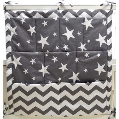 Baby Bedding Sets Bed bumper Hanging Storage Bag Baby Crib Pocket Storage Bumpers Clothes Stuffs Organizer Bags for Diapers
