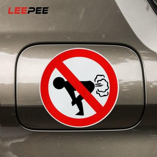 LEEPEE Auto Accessories Motorcycle Car Decal Auto Decals Car Styling No Farting Car Sticker