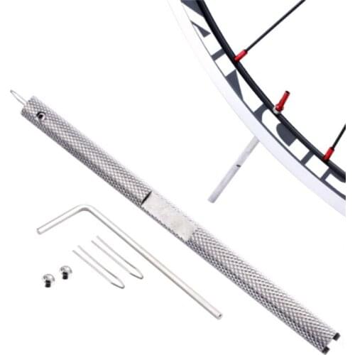 Durable Spoke Perforator Bicycle Bike Wheel Repair Tool With Hex Wrench & Screw Spoke Cap Fixed Too