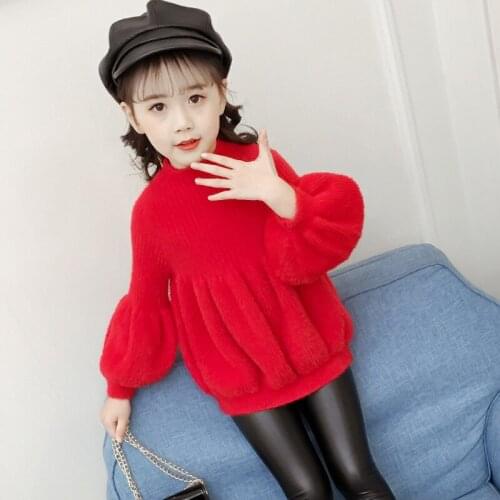 2020 Autumn Fashion Winter Pullover ChildrenS Clothing For Big Girls 3 6 14 Years Knitted Thicken Warm Sweaters Clothes Blouse
