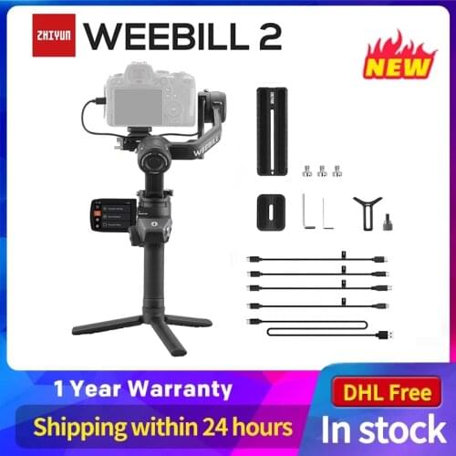 ZHIYUN Official Weebill 2 Gimbal Stabilizer for Camera DSLR Cameras 3-Axis Handheld Stabilizer with Screen for Canon/Sony VS DJI